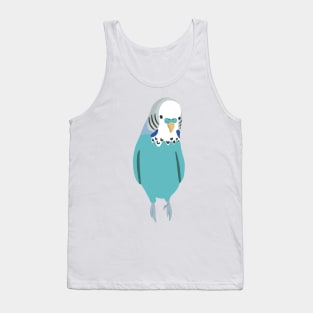 Blue Budgie Tank Top